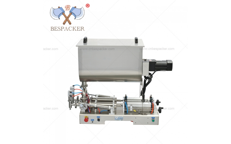 Llenadora de emulsión semiautomática G2WTD-300W con mezcla horizontal